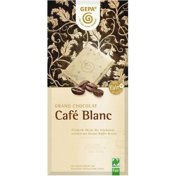 Ciocolata alba cu cafea cafe blanc,Bio 100 g Gepa Gepa elefant