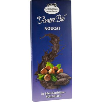 Ciocolata Bio amaruie cu crema de alune, 100g Liebhart’s amore Bio elefant.ro Alimentare & Superfoods
