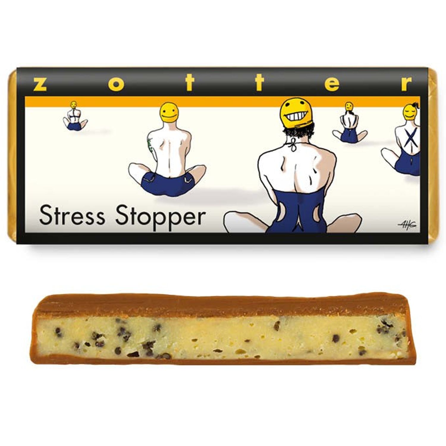 Ciocolata Bio cu lapte - stress stopper, 70 g Zotter fotografia produsului View 2 L