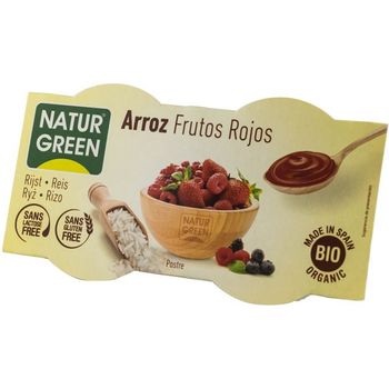 Desert Bio cu orez si fructe rosii, 2×125 g Natur green elefant.ro Alimentare & Superfoods
