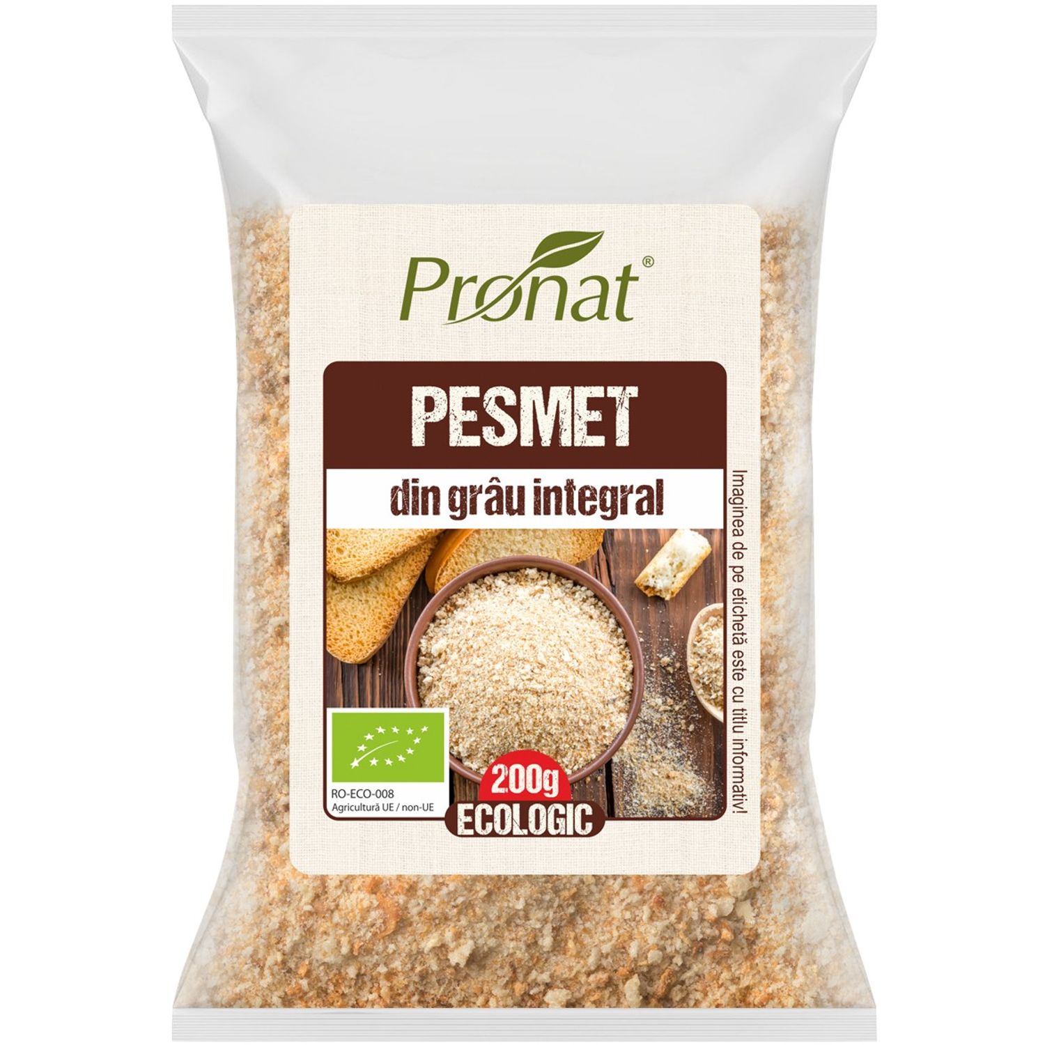Pesmet Bio din grau integral, 200g fotografia produsului