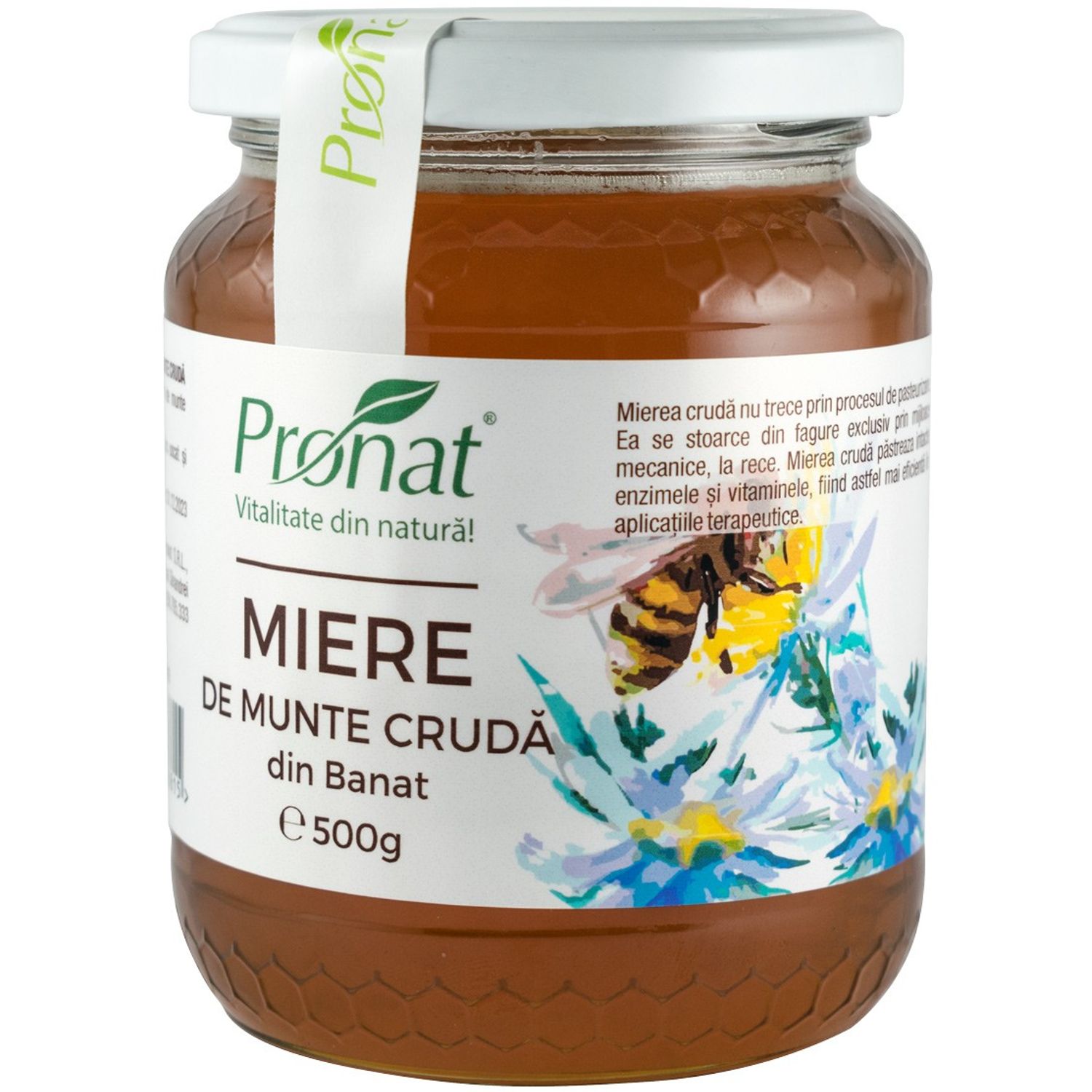 Miere de munte cruda 500 g fotografia produsului
