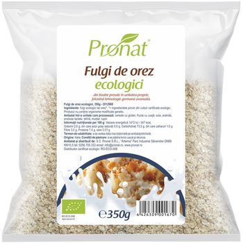 Fulgi de orez bio, 350 g