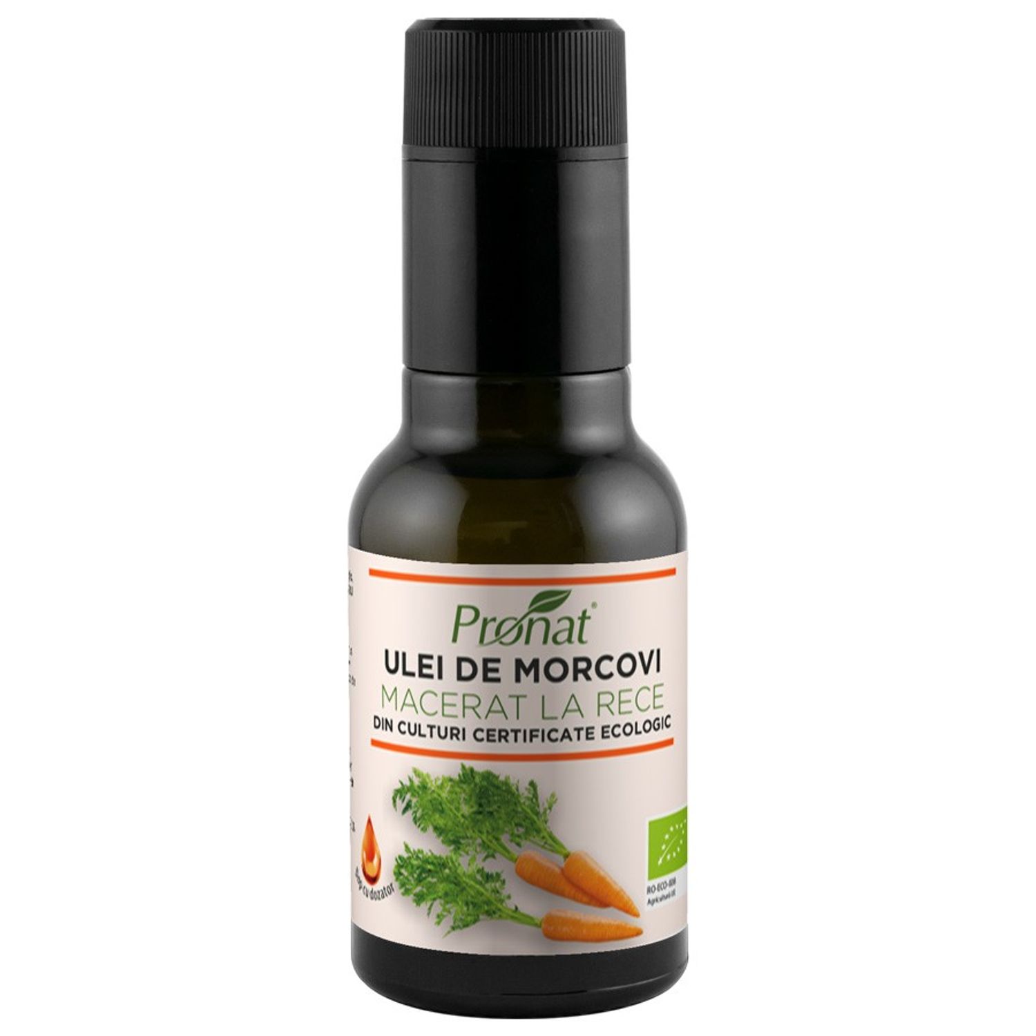 Ulei Bio de morcovi macerat la rece, 100ml fotografia produsului