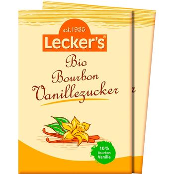 Zahar vanilat bourbon, bio, 2x8 g lecker's