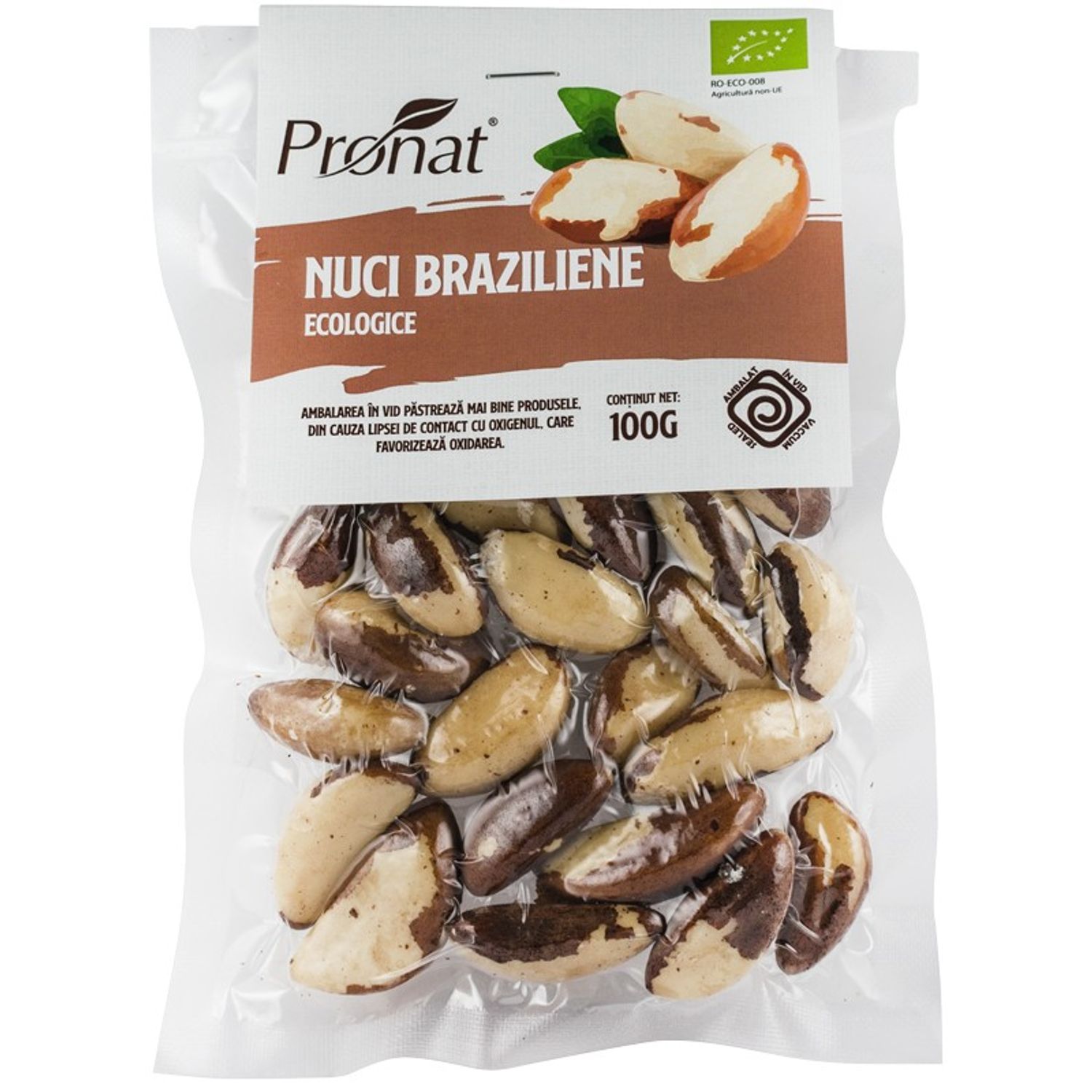 Nuci braziliene Bio, 100 g fotografia produsului