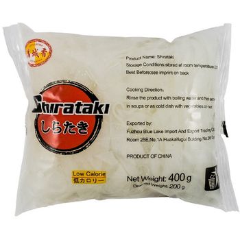 Shirataki taitei lati (fini) din faina de konjac, 400 g