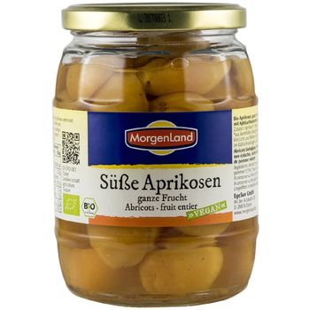 Compot bio de caise dulci, 700g/340g morgenland