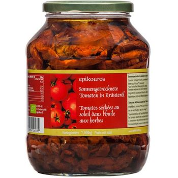 Rosii bio uscate la soare, in ulei cu mirodenii, 1.55 kg epikouros