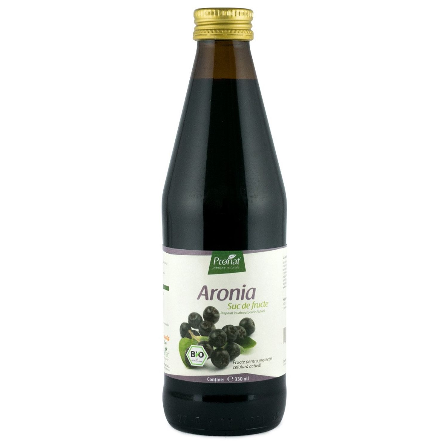 Suc de aronia 100%, Bio, 330 ml Medicura fotografia produsului