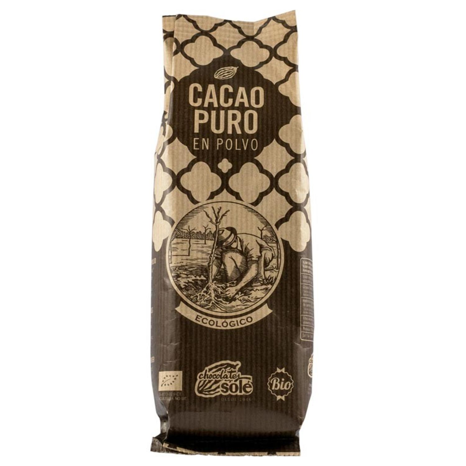 Pudra Bio de cacao pura, 150 g Chocolates sole fotografia produsului