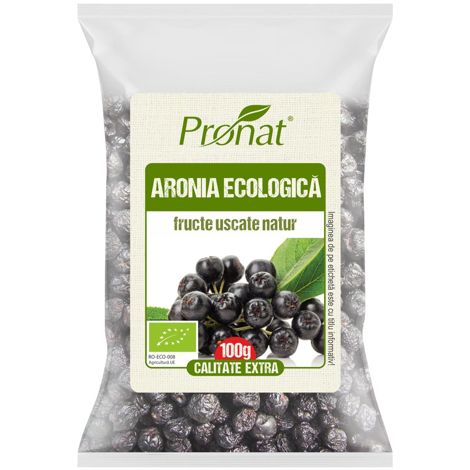 Fructe Bio de aronia uscate, 100 gr fotografia produsului