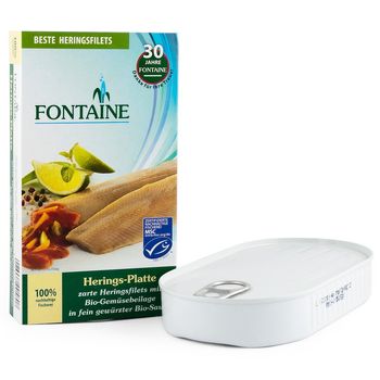 Platou de hering cu adaos de legume, 200g fontaine
