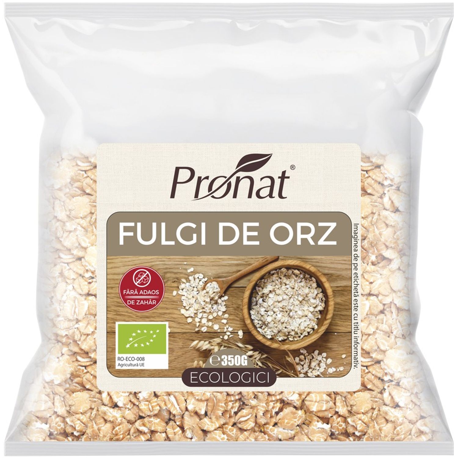 Fulgi de orz Bio, 350 g fotografia produsului