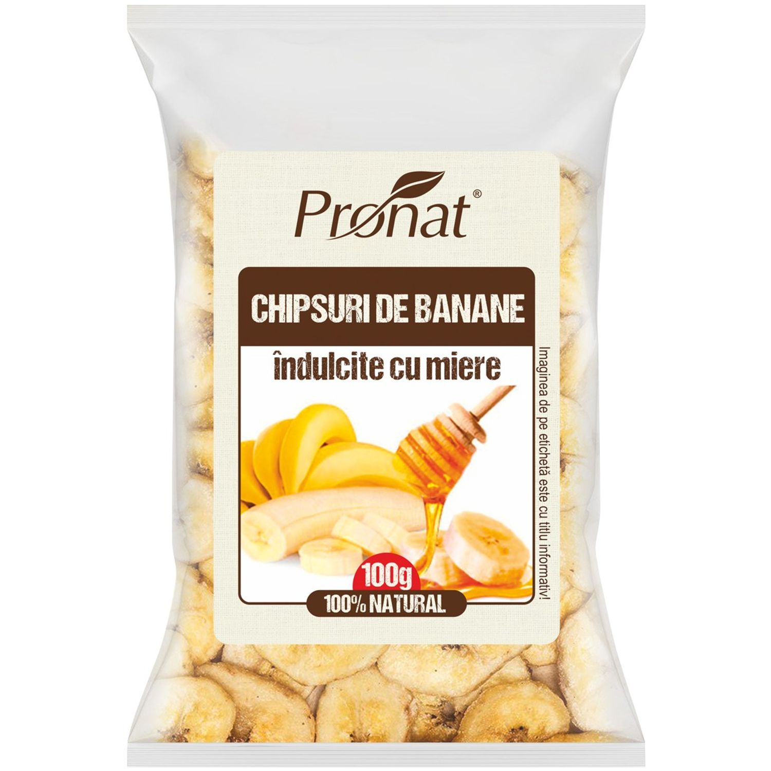 Chipsuri de banane cu miere 100g fotografia produsului