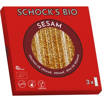 Batoane bio crocante cu susan, 75g schock's