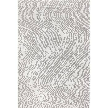 Covor modern, sofia print, alb/gri, 160x230 cm, 2450 gr/mp