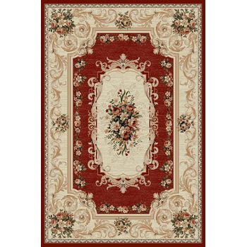 Covor clasic, lotos 535, rosu, 50x80 cm, 1800 gr/mp