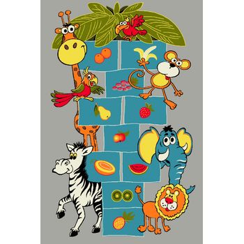 Covor pentru copii, kolibri sotron 11120, gri, 200x300 cm, 2300 gr/mp