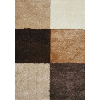 Covor modern, fantasy 12518, crem / bej / maro, 80x150 cm, 2550 gr/mp