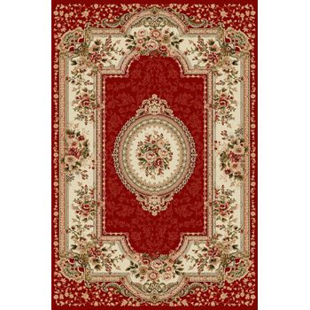 Covor clasic, lotos 571, grena, 60x110 cm, 1800 gr/mp