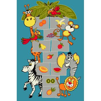 Covor pentru copii, kolibri sotron 11120, albastru, 200x300 cm, 2300 gr/mp