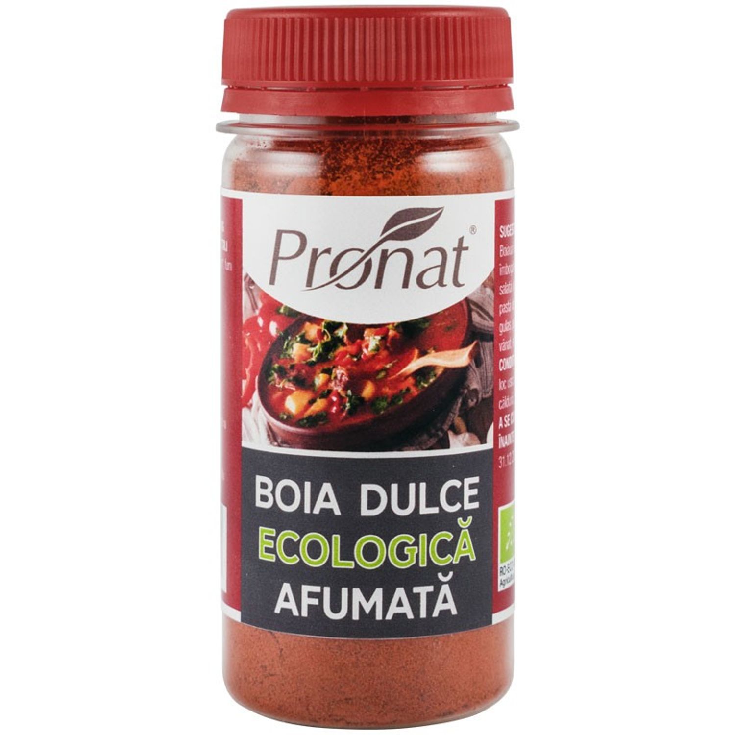 Boia de ardei dulce Bio, afumata, 60g fotografia produsului