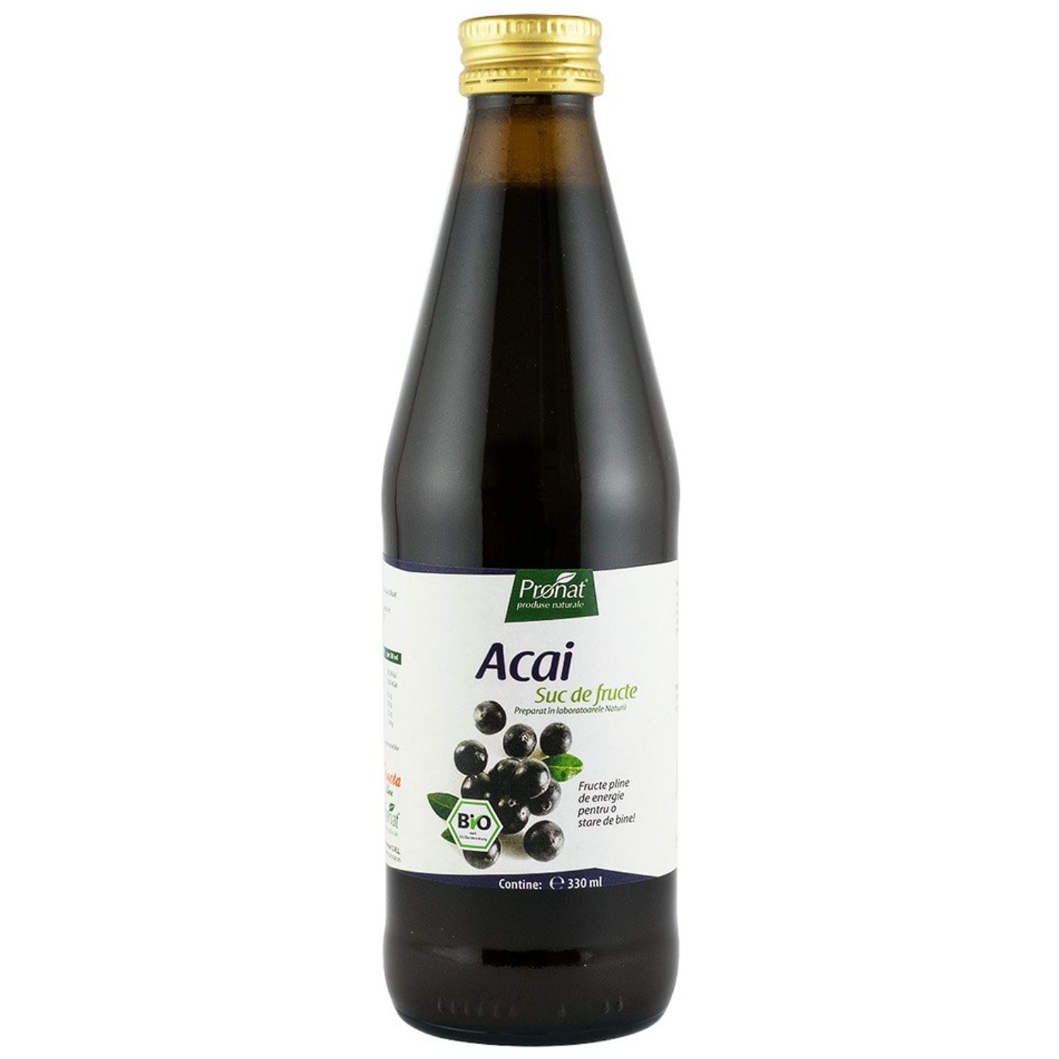 Suc de acai 100%, Bio, 330 ml Medicura fotografia produsului