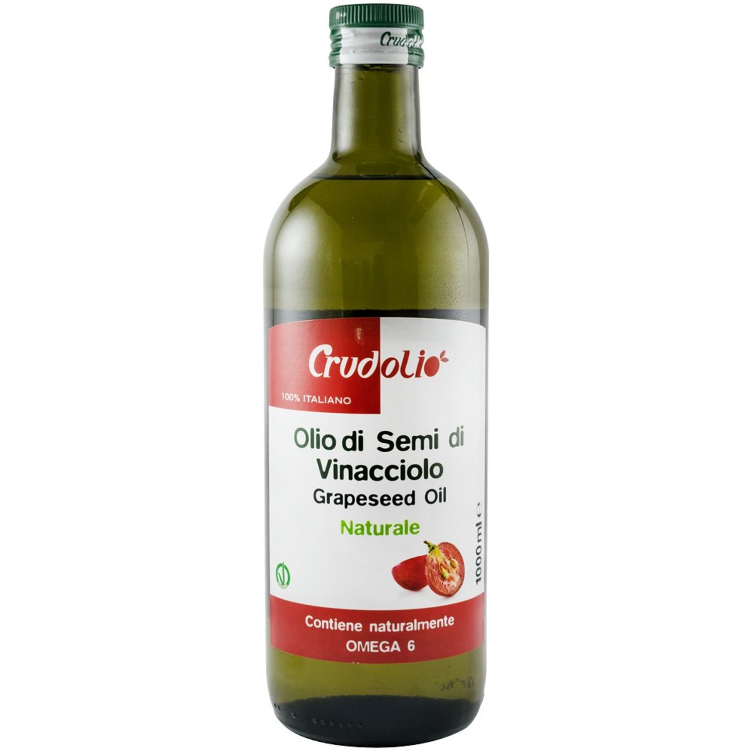 Ulei din samburi de struguri 1000 ml Crudolio fotografia produsului