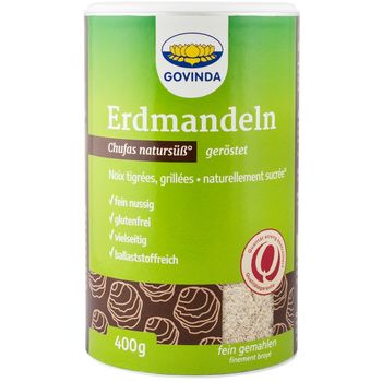 Chufas faina bio din (migdale de pamant) prajite si macinate, 400 g govinda