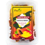 Papaya si mango fructe uscate natur 200g fotografia produsului