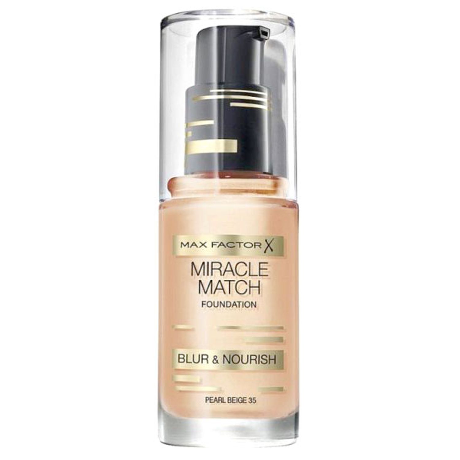 Fond de ten Max Factor Miracle Match, 35 Pearl Beige, 30 ml fotografia produsului