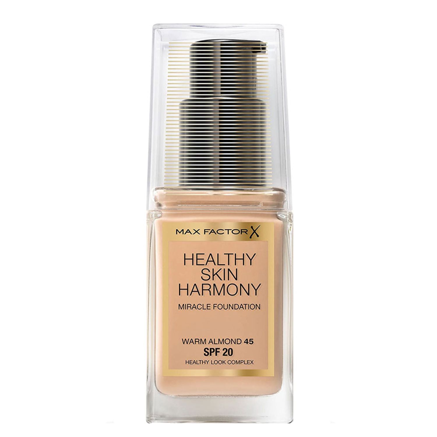 Fond de ten Max Factor Healthy Skin Harmony Miracle, 45 Warm Almond, 30 ml fotografia produsului