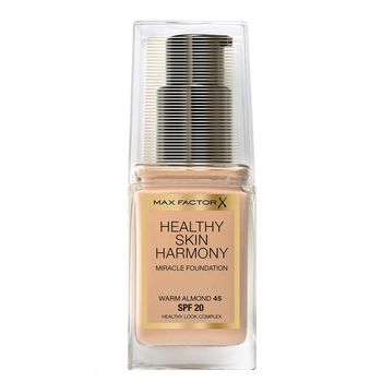 Fond de ten max factor healthy skin harmony miracle, 45 warm almond, 30 ml