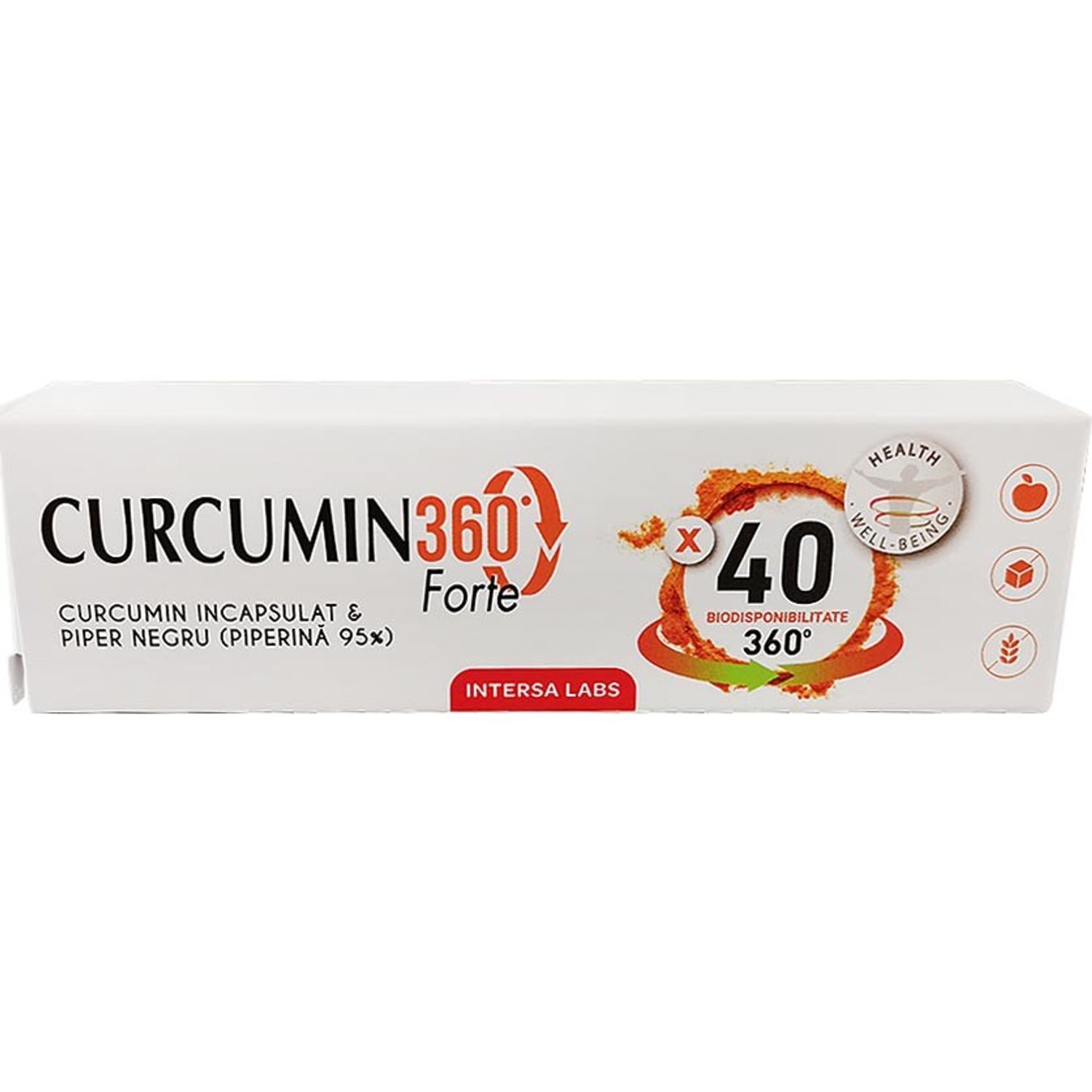 Curcumin 360 forte, 1 capsula cavacurmin Dieteticos intersa fotografia produsului