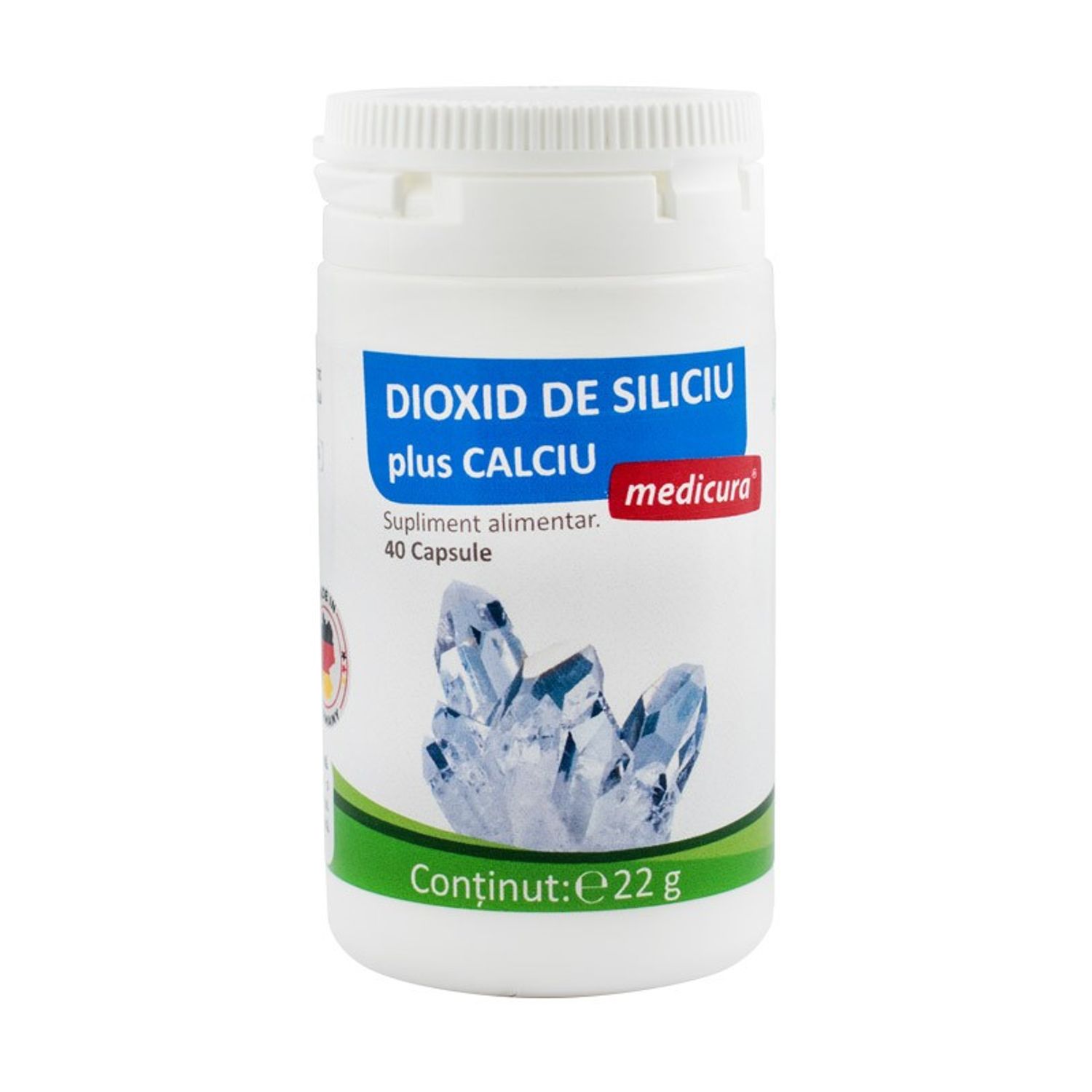 Dioxid de siliciu + calciu 40 capsule medicura fotografia produsului