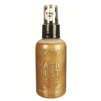 Spray iluminator fixare machiaj technic magic mist illuminating setting spray, 24k gold, 80 ml