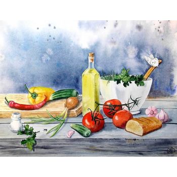 Tablou canvas pentru bucatarie & bar, printly, 70 x 50 cm