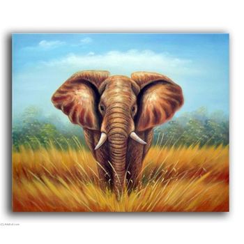 Tablou cu animale, efefant, printly, 70 x 50 cm