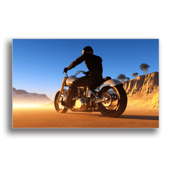 Tablou canvas, desert biker, printly, 100x70cm