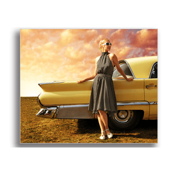Tablou canvas, retro car, printly, 100x70cm