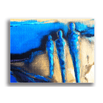 Tablou canvas, siluete umane, printly, 100x70cm