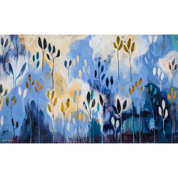 Tablou canvas pentru living, printly, deep blue, 70 x 50 cm
