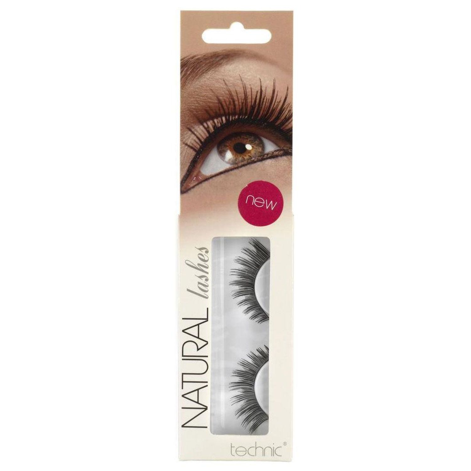 Gene False cu Aspect Natural TECHNIC Natural Lashes, adeziv inclus A13 fotografia produsului