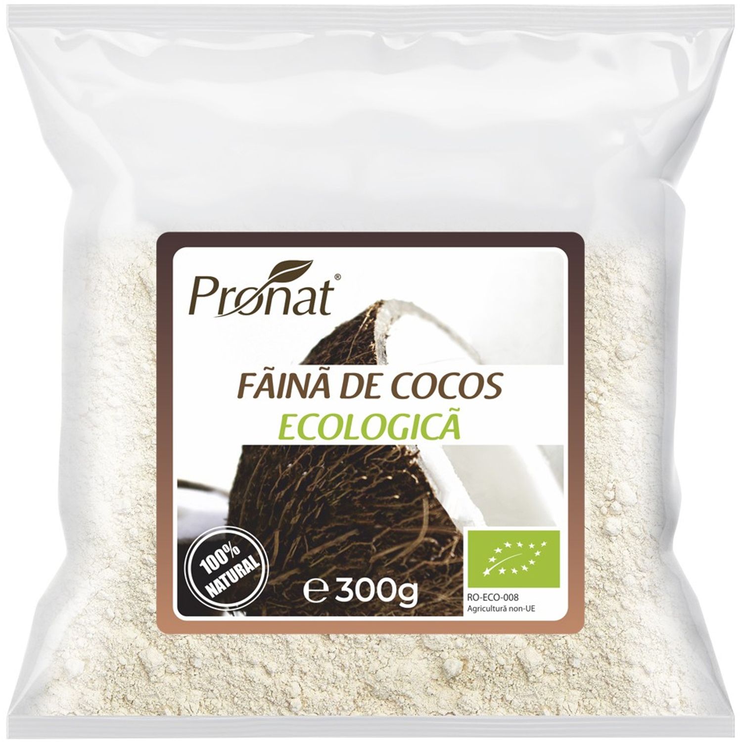 Faina Bio din nuca de cocos, 300 g fotografia produsului