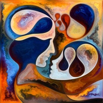 Tablou canvas, spectral mind colors series artistic dph376302202, 100 x 70 cm