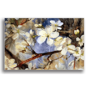 Tablou canvas, ramura cu flori, printly, 100x70cm