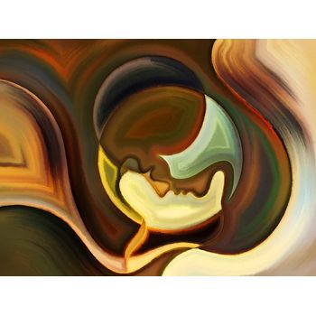 Tablou canvas, dance of inner paint dph66849199, 100 x 70 cm