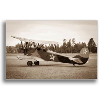 Tablou canvas, avion vintage, printly, 100x70cm