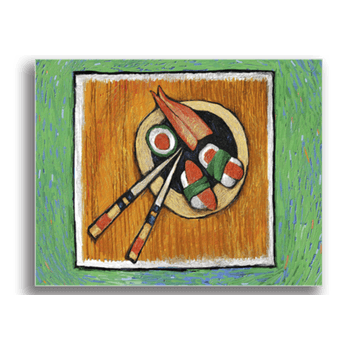 Tablou canvas, platou de sushi, printly, 100x70cm